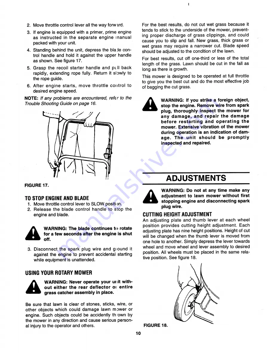 MTD 515R Owner'S Manual Download Page 10