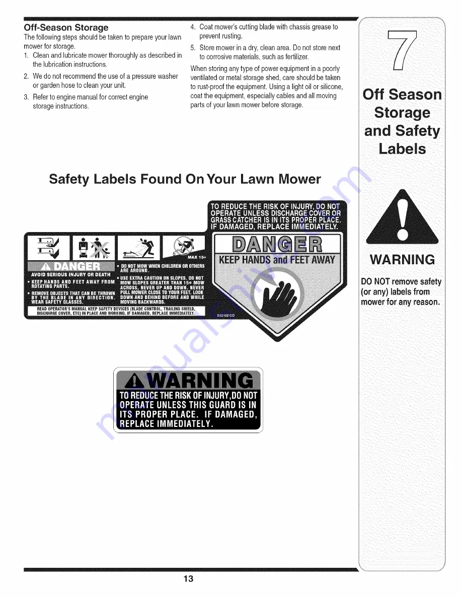 MTD 566Q Operator'S Manual Download Page 13