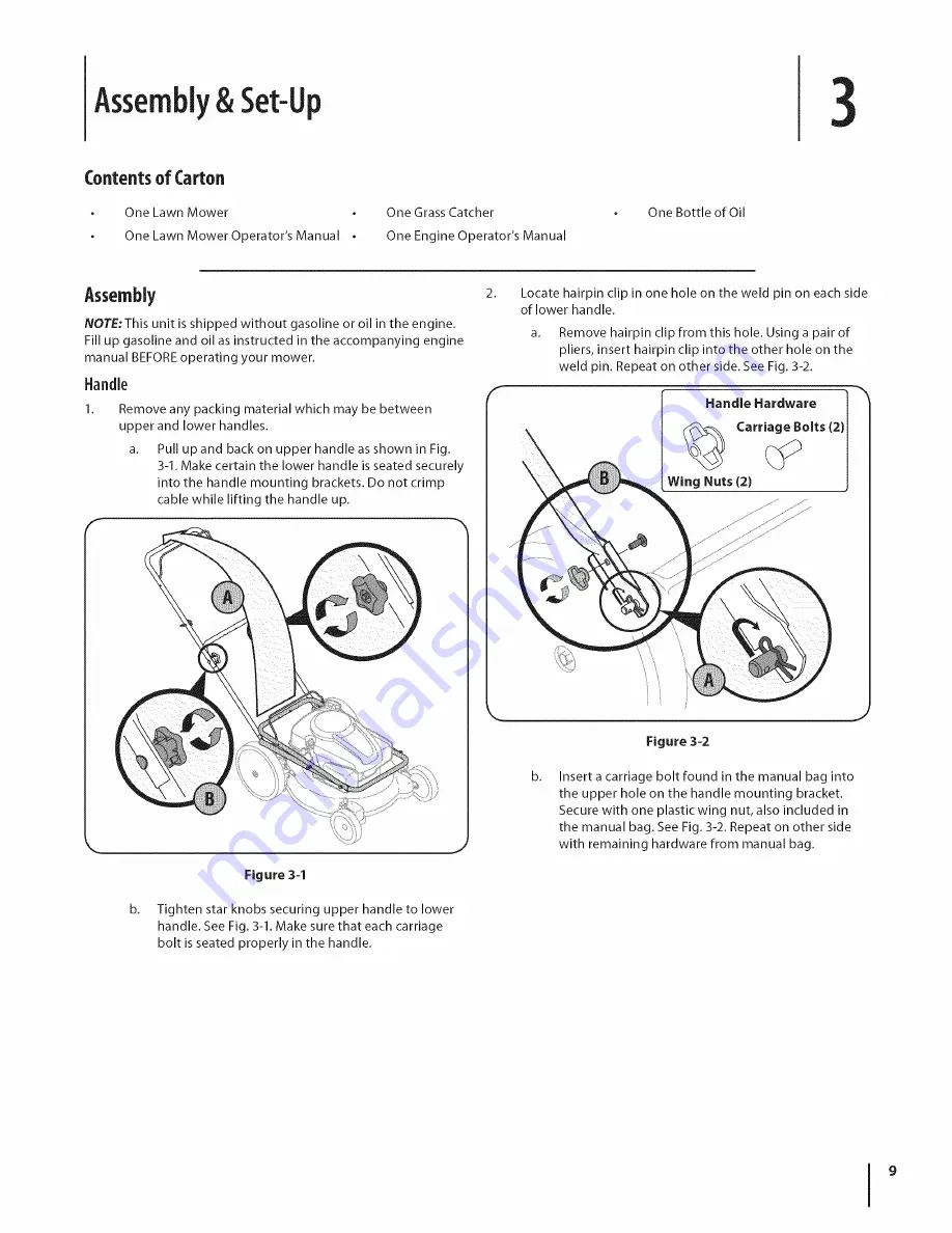 MTD 58K Operator'S Manual Download Page 9