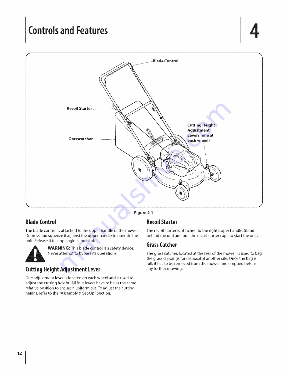 MTD 58K Operator'S Manual Download Page 12