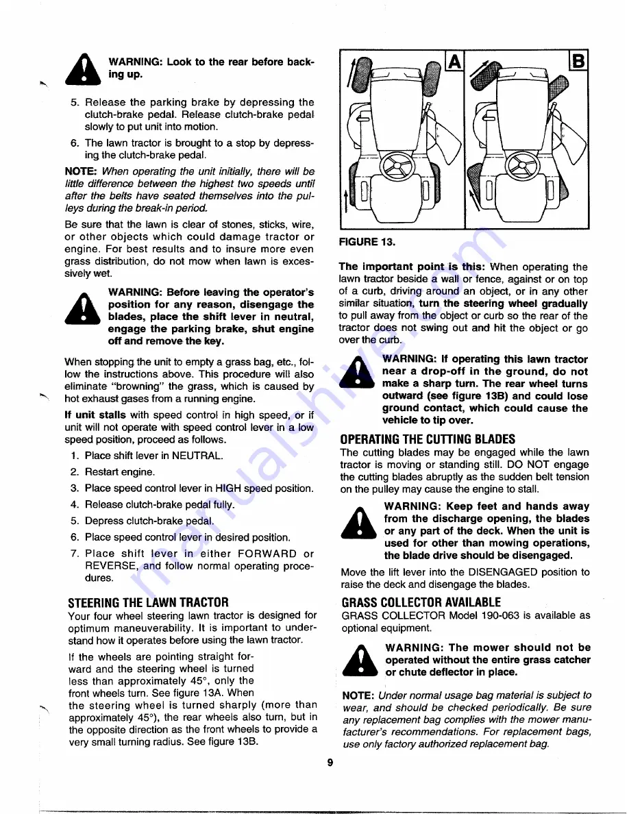 MTD 610-619 Owner'S Manual Download Page 9