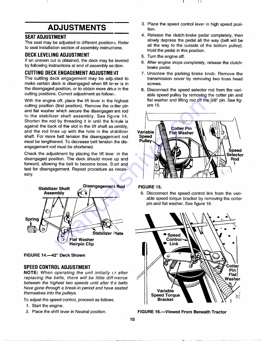 MTD 610-619 Owner'S Manual Download Page 10