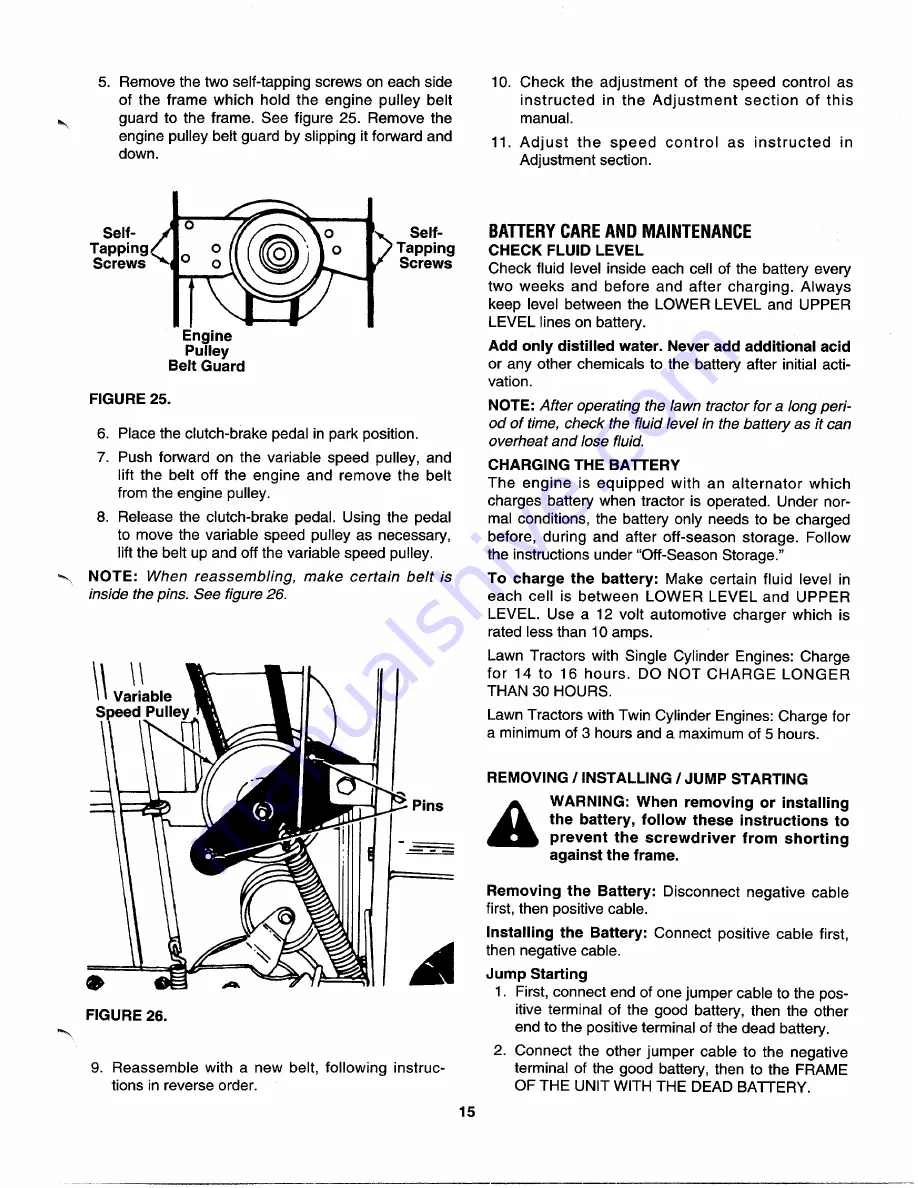 MTD 610-619 Owner'S Manual Download Page 15