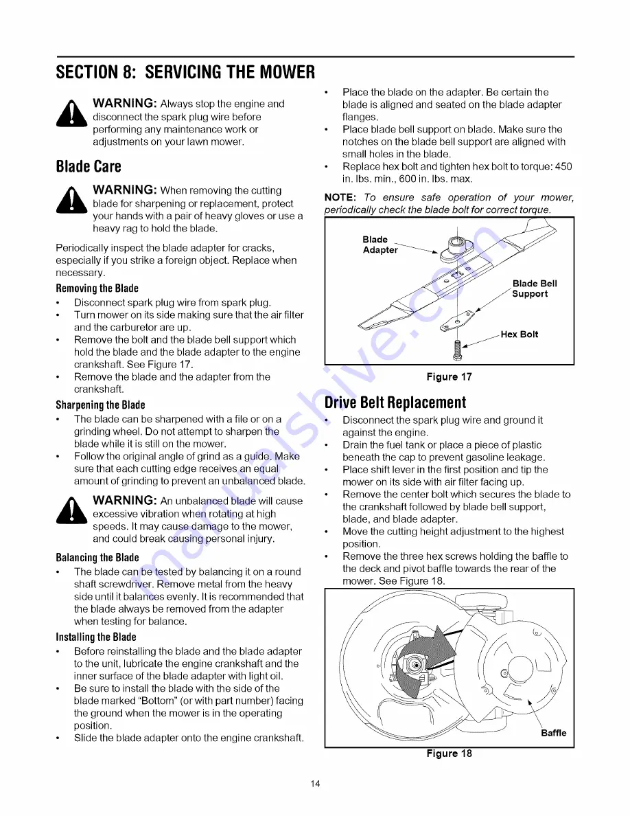 MTD 997 Operator'S Manual Download Page 14