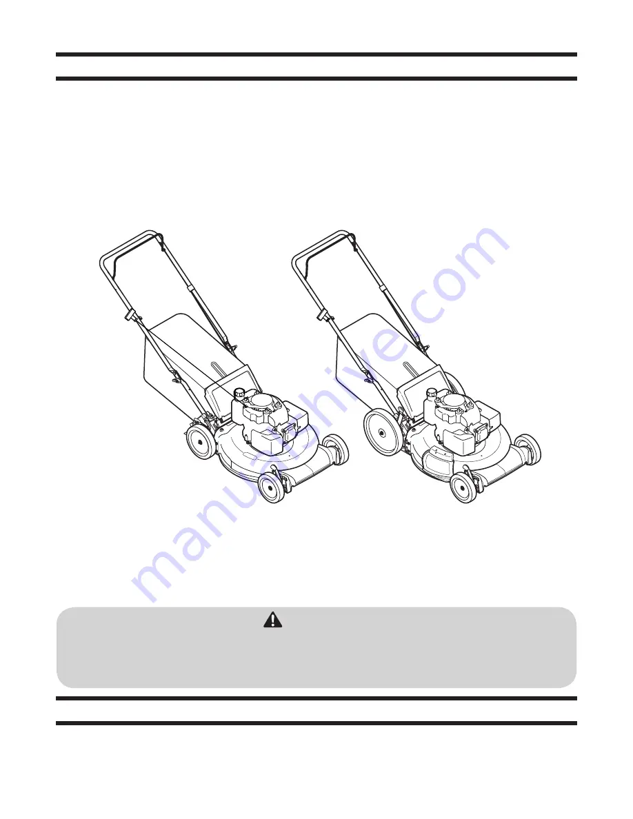 MTD A00 Series Operator'S Manual Download Page 1