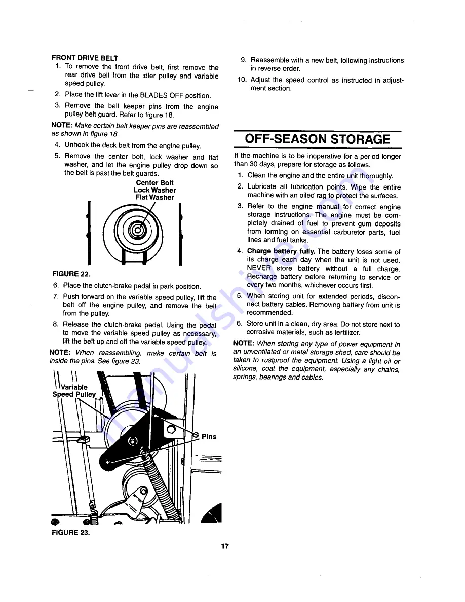 MTD LT13 673 Owner'S Manual Download Page 17