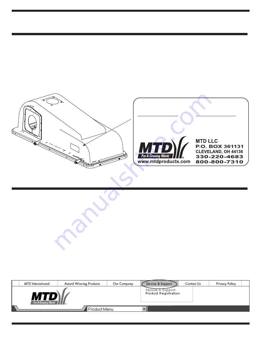 MTD OHD-190-182 Operator'S Manual Download Page 2