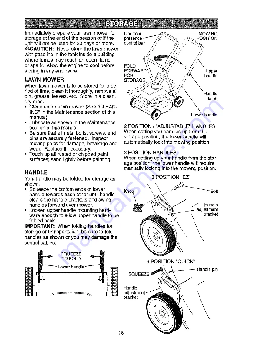 MTD PR600N21RH Operator'S Manual Download Page 18