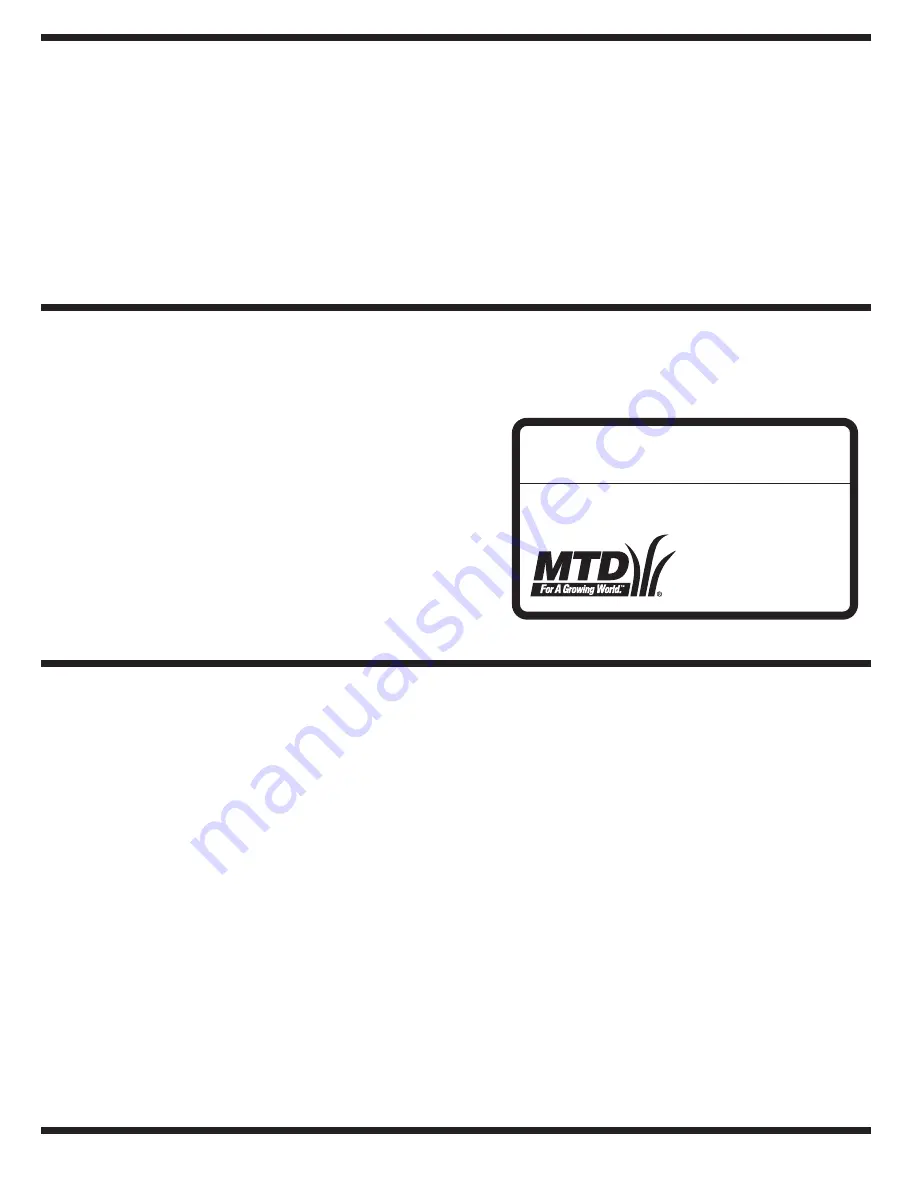 MTD Pro 400 Series Operator'S Manual Download Page 2