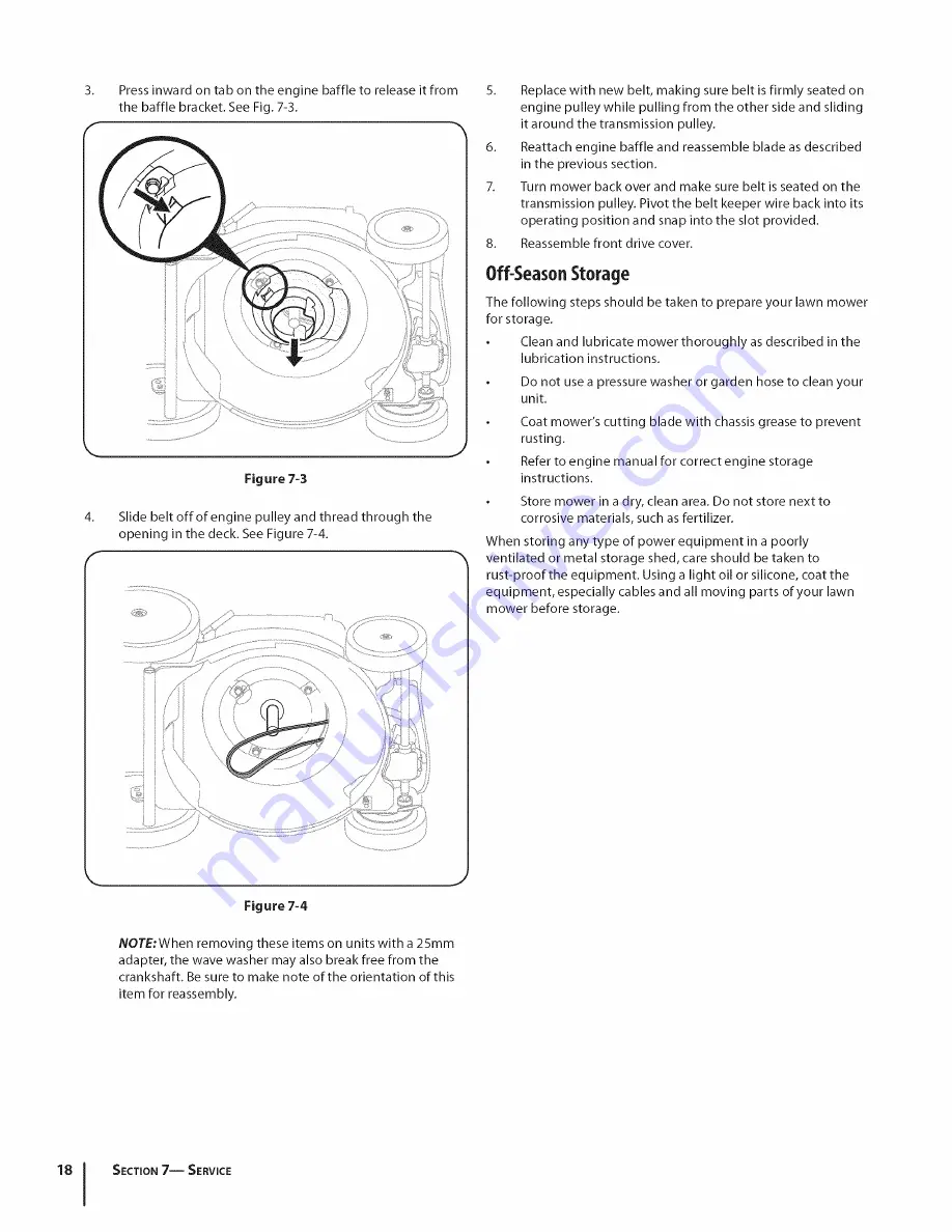 MTD Series V560 Operator'S Manual Download Page 18