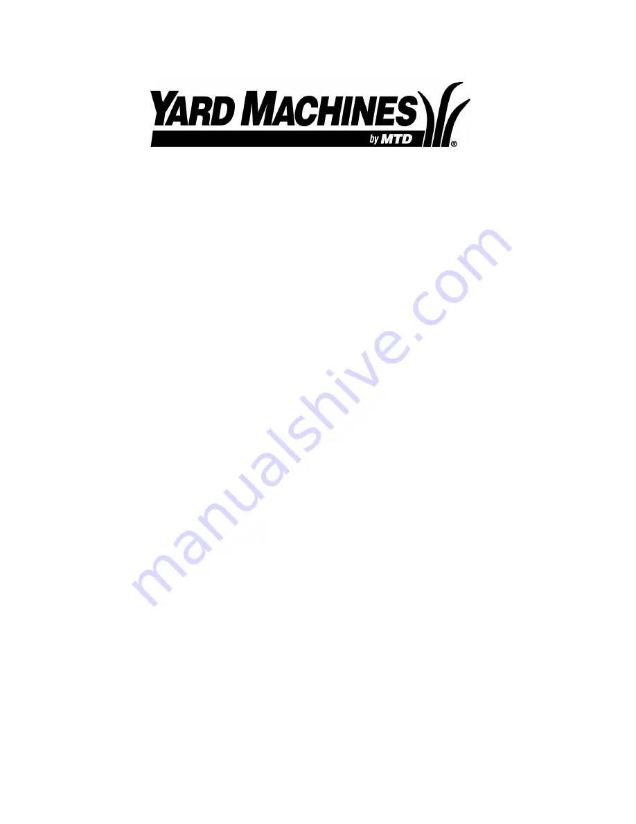 MTD Yard Machines 080 Series Operator'S Manual Download Page 16