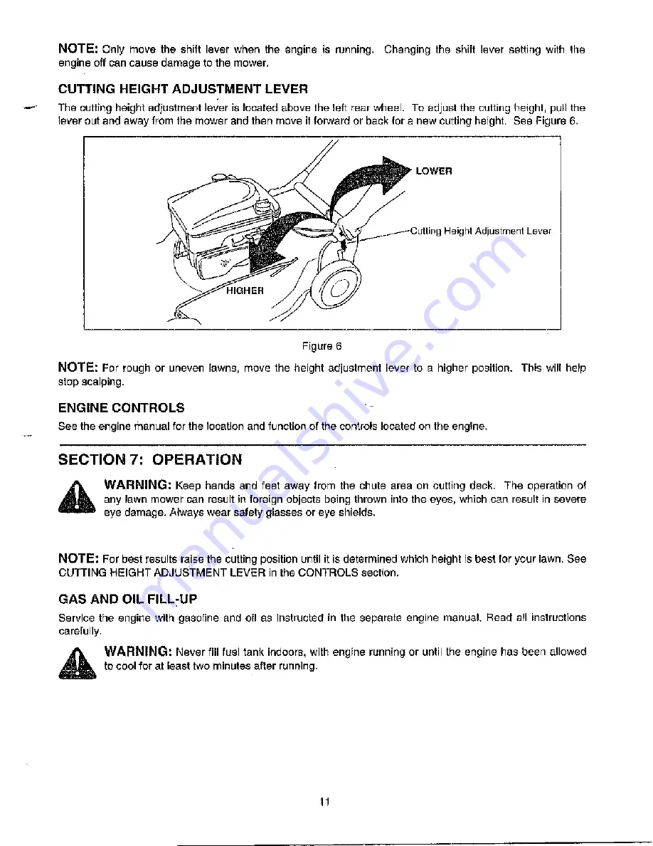 MTD Yard Machines 370 Series Operator'S Manual Download Page 11