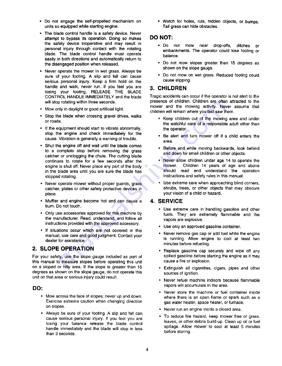 MTD Yard-Man 12A-559K402 Operator'S Manual Download Page 4