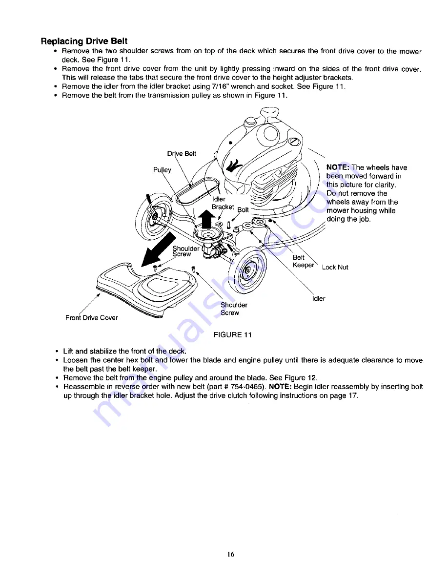 MTD Yard-Man 12A-559K402 Operator'S Manual Download Page 16