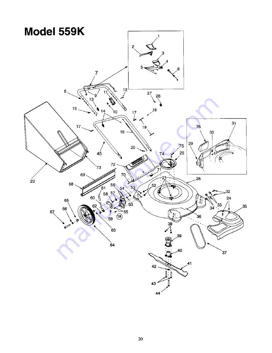 MTD Yard-Man 12A-559K402 Operator'S Manual Download Page 20