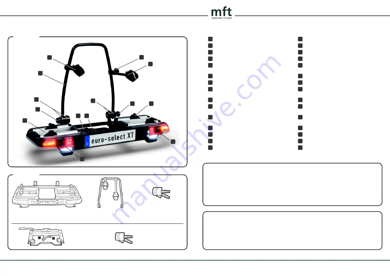 mtf TRANSPORT SYSTEM Euro-select XT Скачать руководство пользователя страница 3