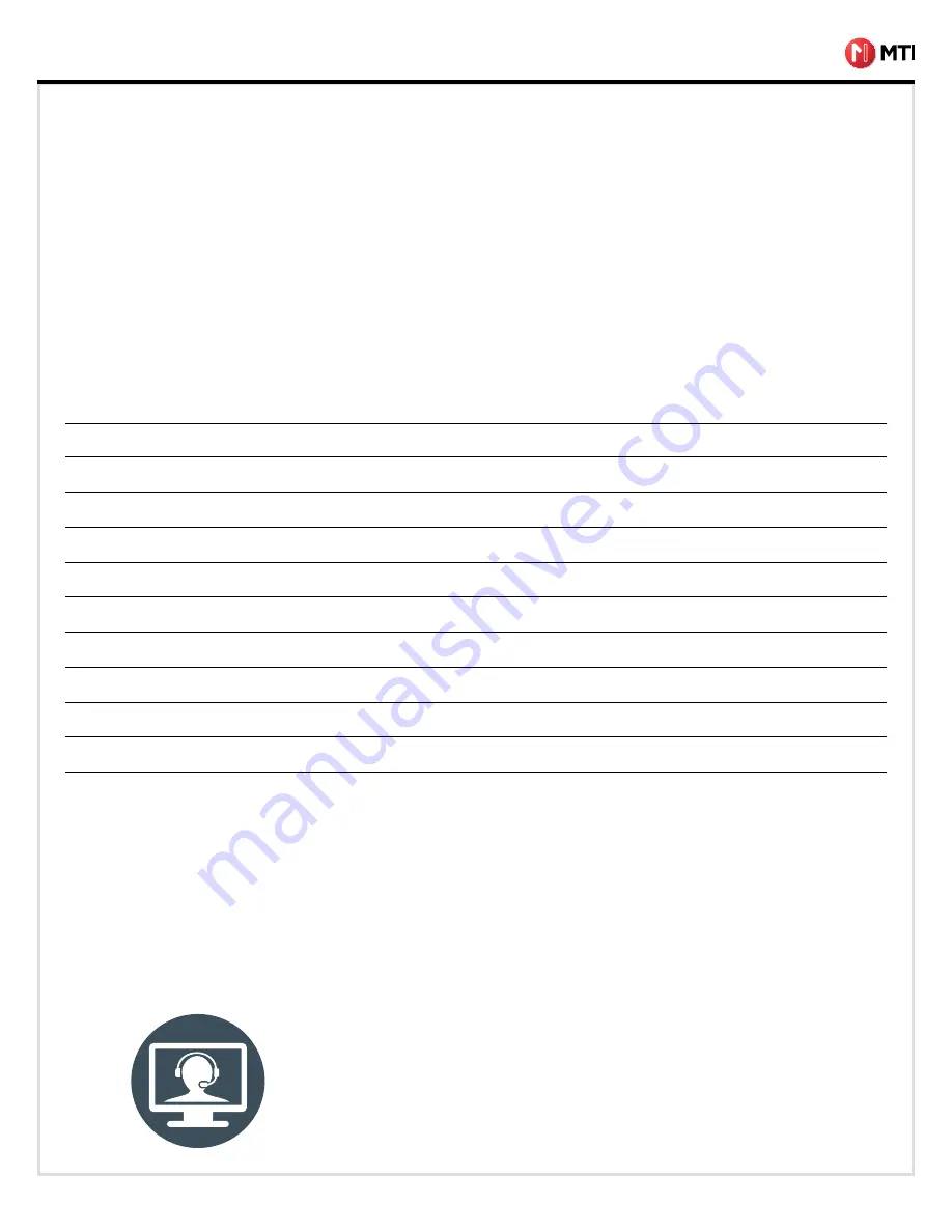 MTI 165-00471 Product Manual Download Page 1