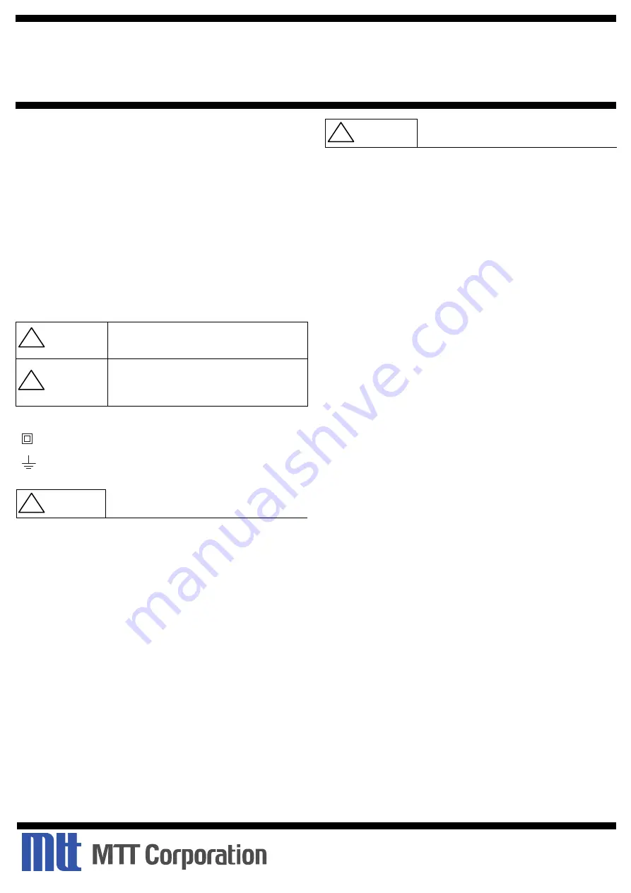 MTT MS3705HA User Manual Download Page 1