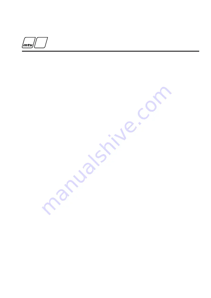 MTU 12V4000C*5 series Operating Instructions Manual Download Page 279