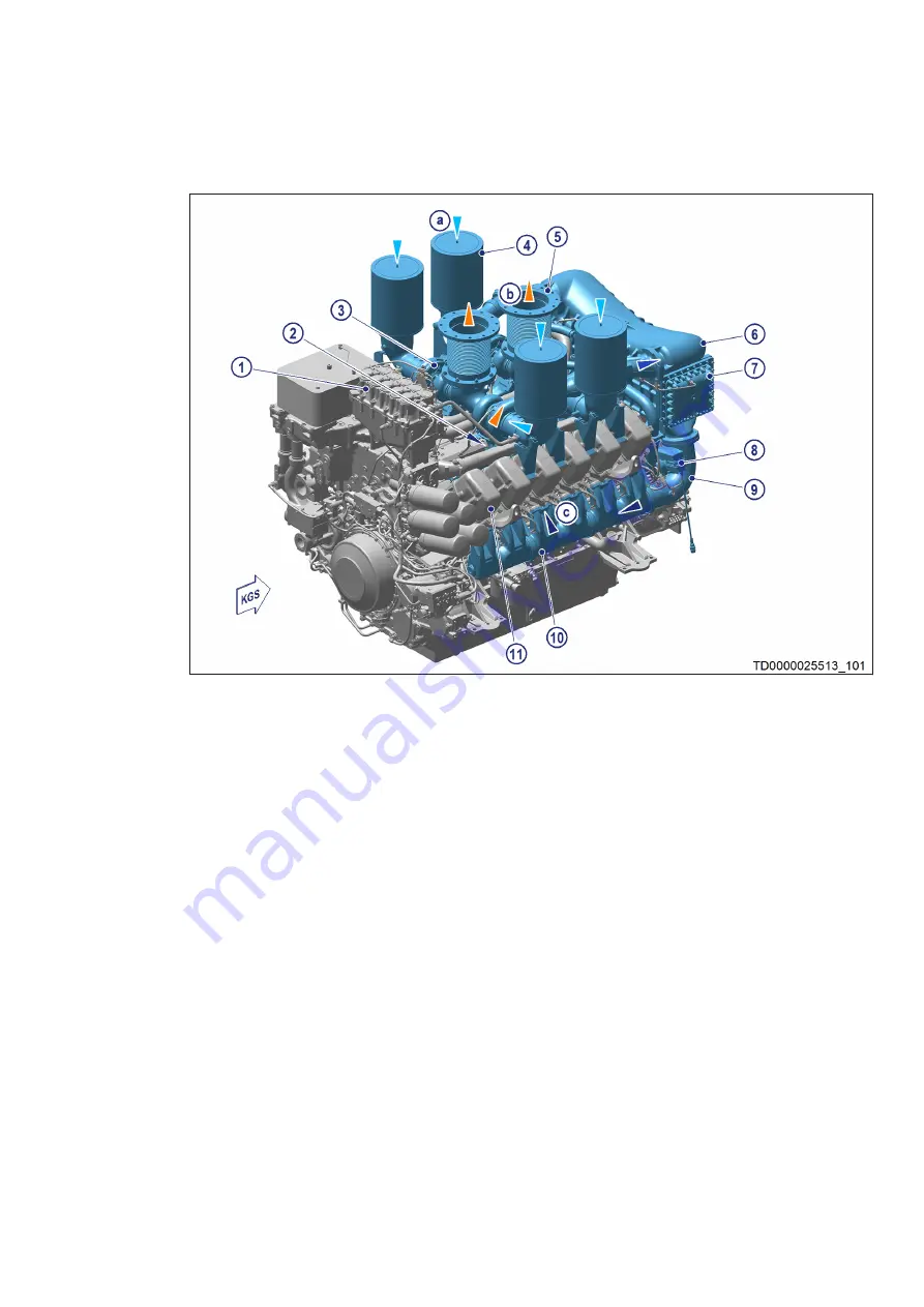 MTU 12V4000G34F Operating Instructions Manual Download Page 55