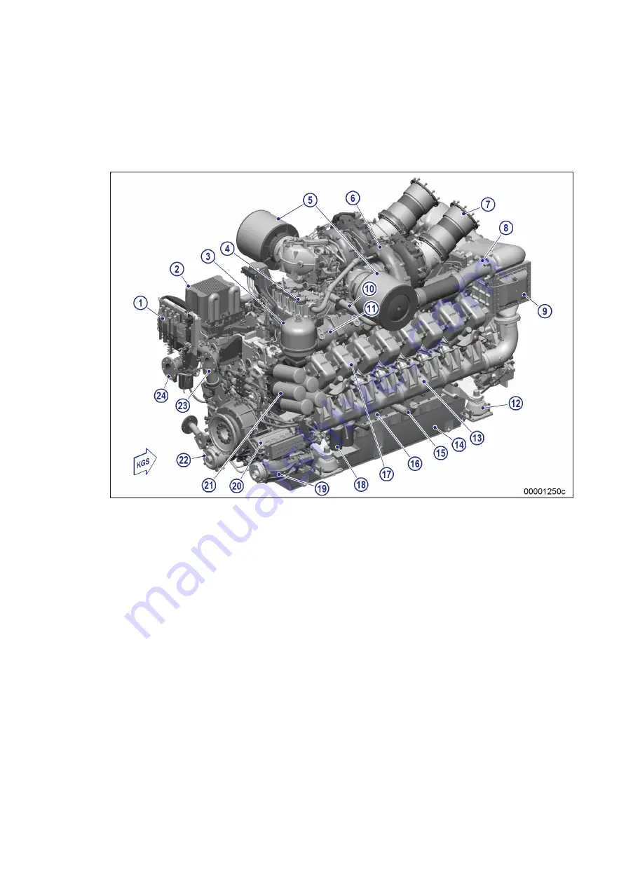 MTU 12V4000M*3 series Operating Instructions Manual Download Page 48