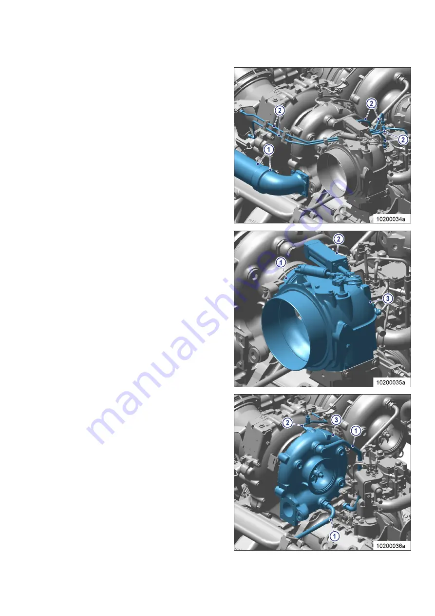 MTU 12V4000M*3 series Operating Instructions Manual Download Page 201