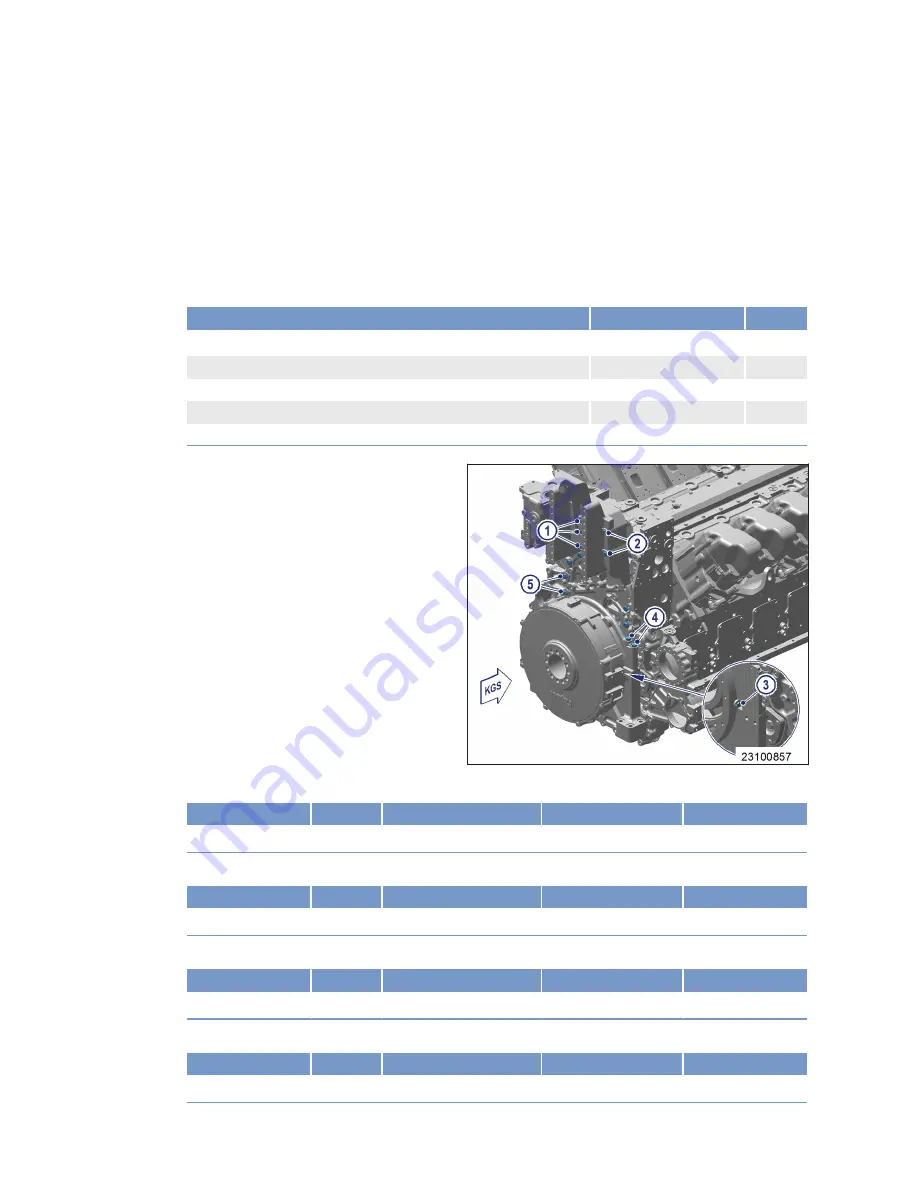 MTU 20V4000C55 Operating Instructions Manual Download Page 156