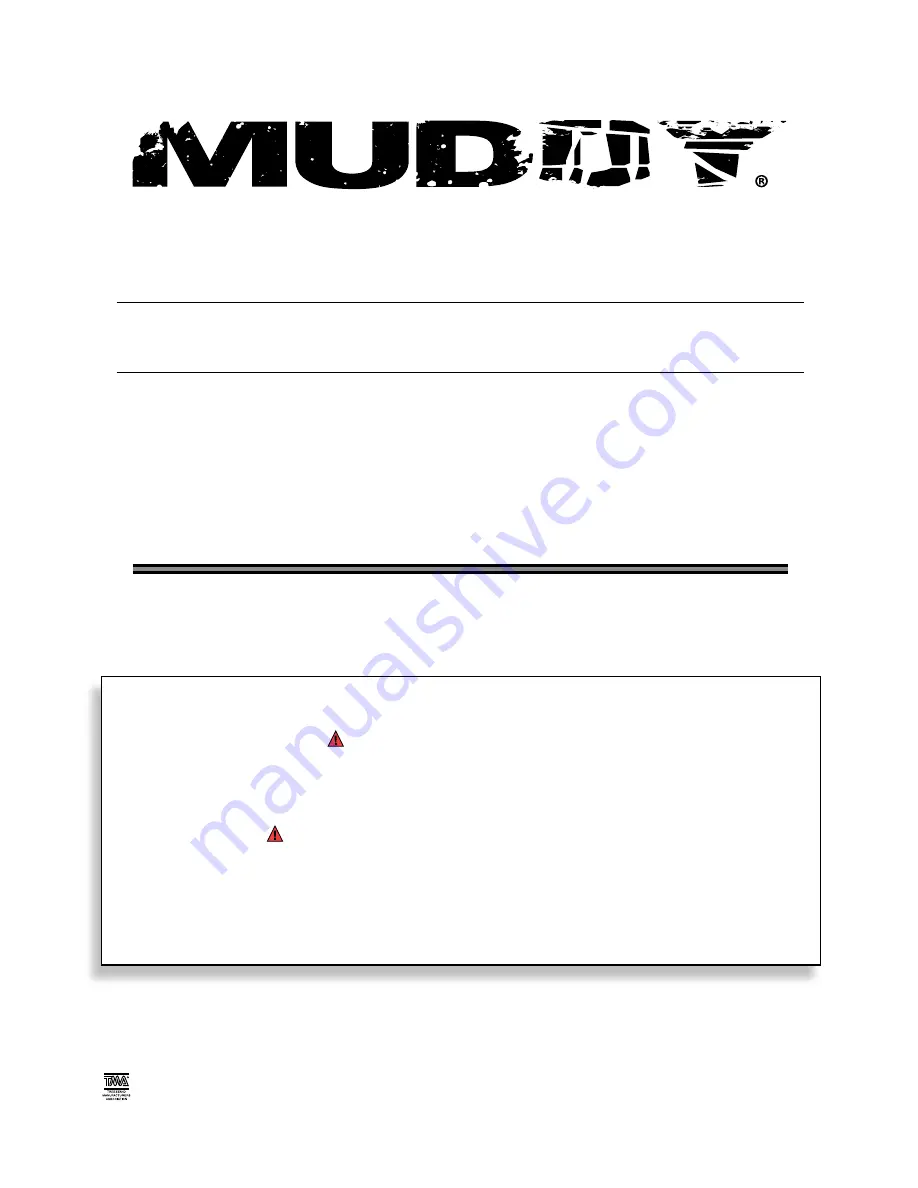 Muddy MCS3000-3A Instruction Manual Download Page 1