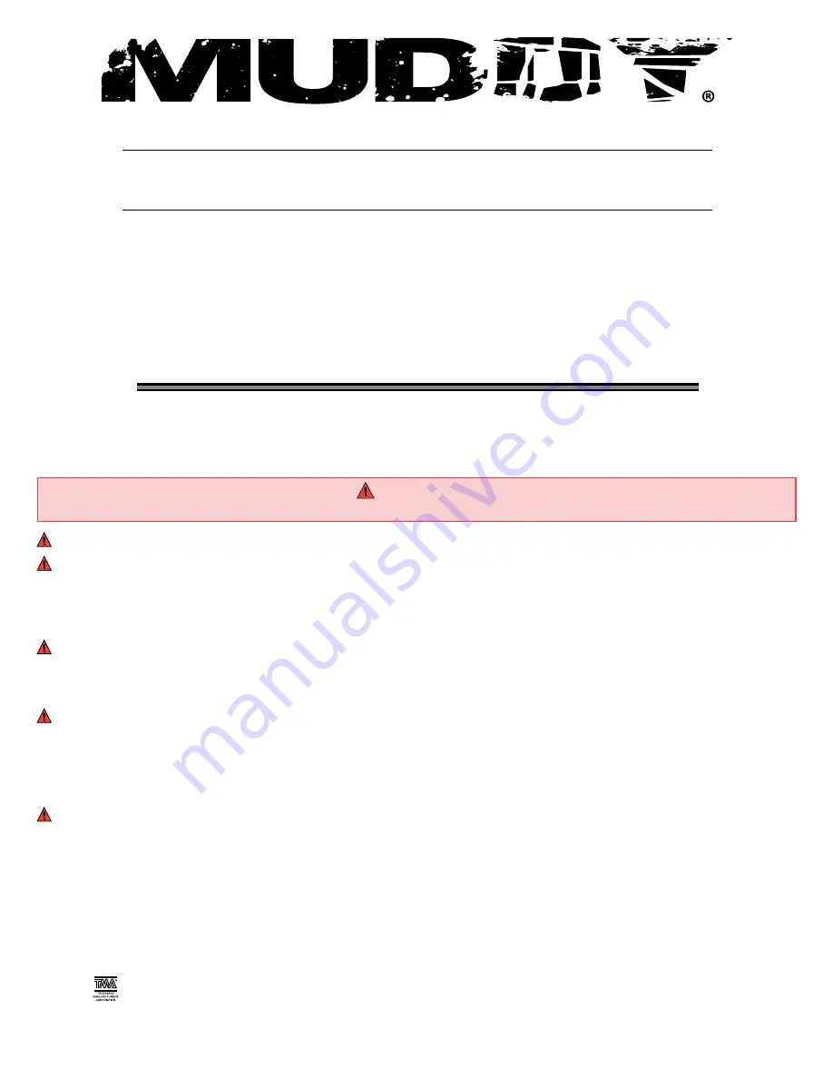 Muddy MTA3004-EX Instruction Manual Download Page 1