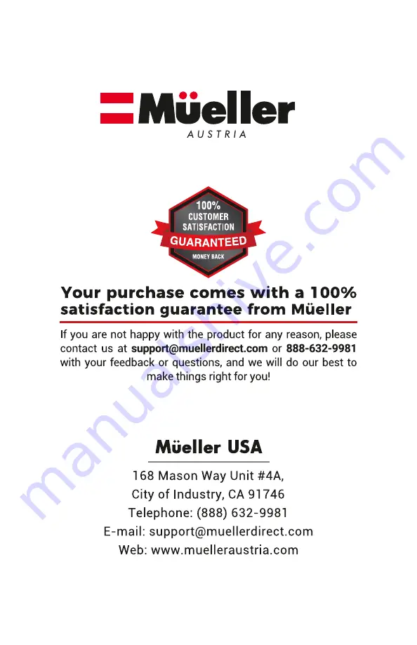 Mueller SmoothBrew CB-375 User Manual Download Page 8