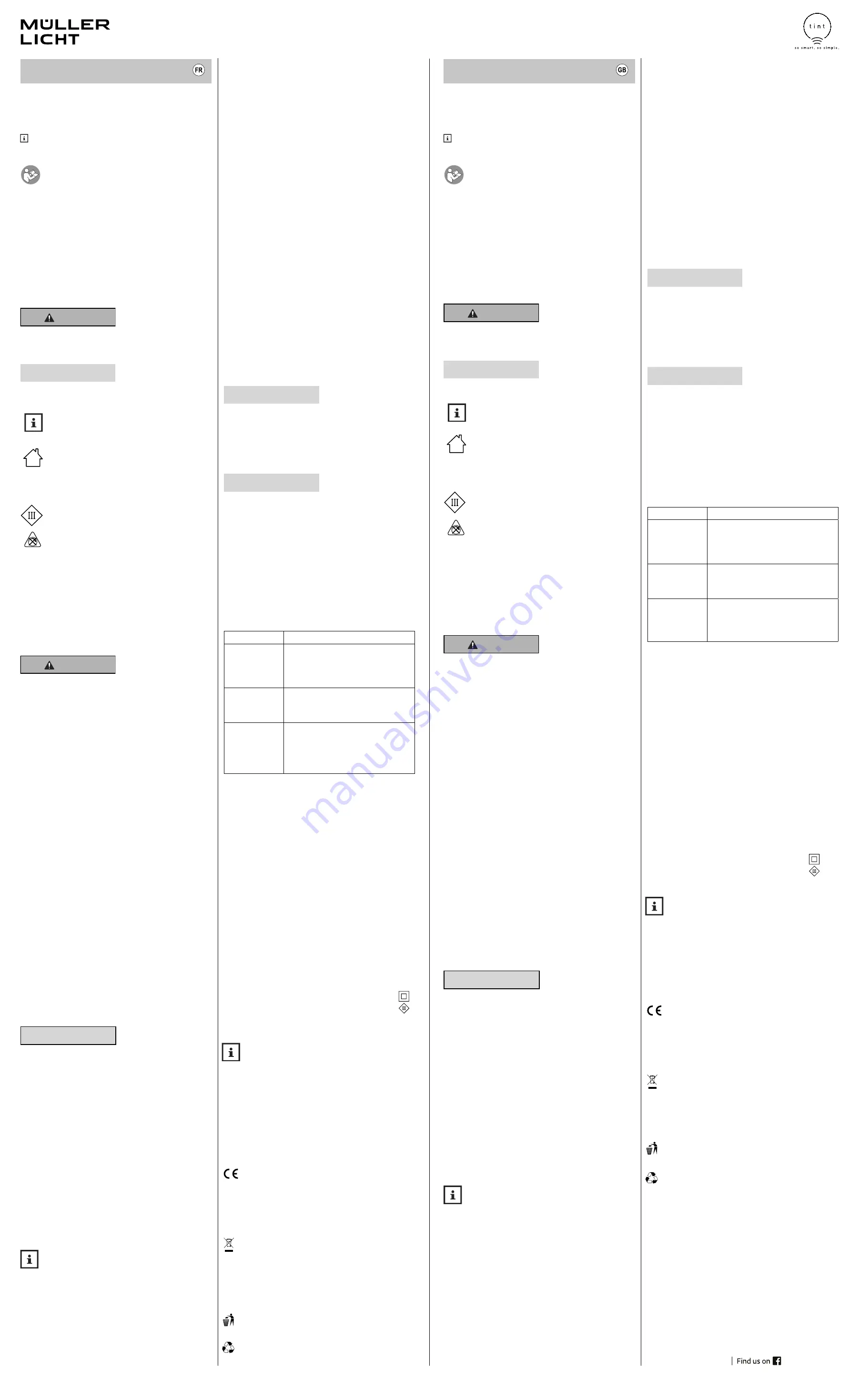 Muller licht 404051 Instruction Manual Download Page 2