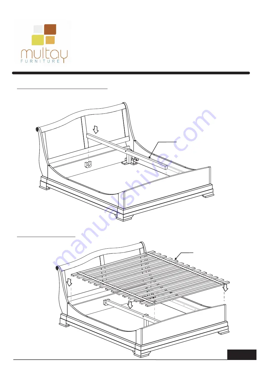 Multay Marseille Bed 150 Low Footboard Assembly Instruction Download Page 5