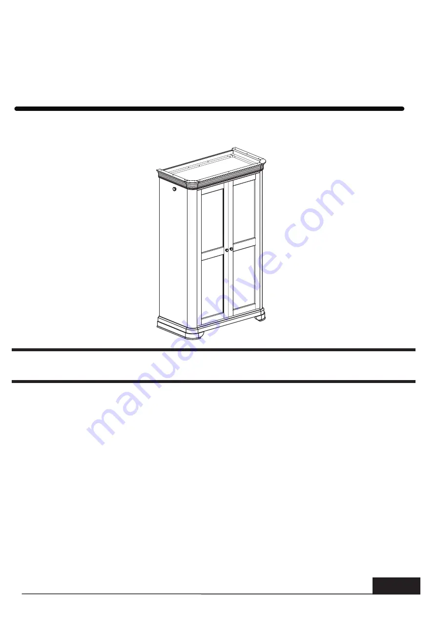 Multay Seville 2 Door Wardrobe KD SVB09 Assembly Instruction Manual Download Page 1