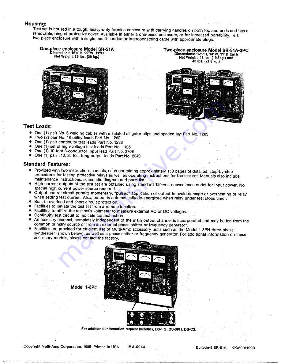 Multi-Amp SR-51 A Скачать руководство пользователя страница 11