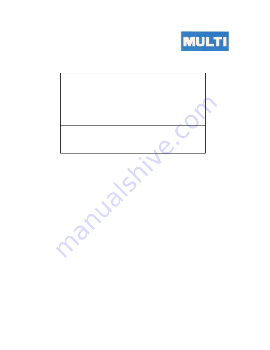 MULTI MEASURING INSTRUMENTS MET-1 Instruction Manual Download Page 1