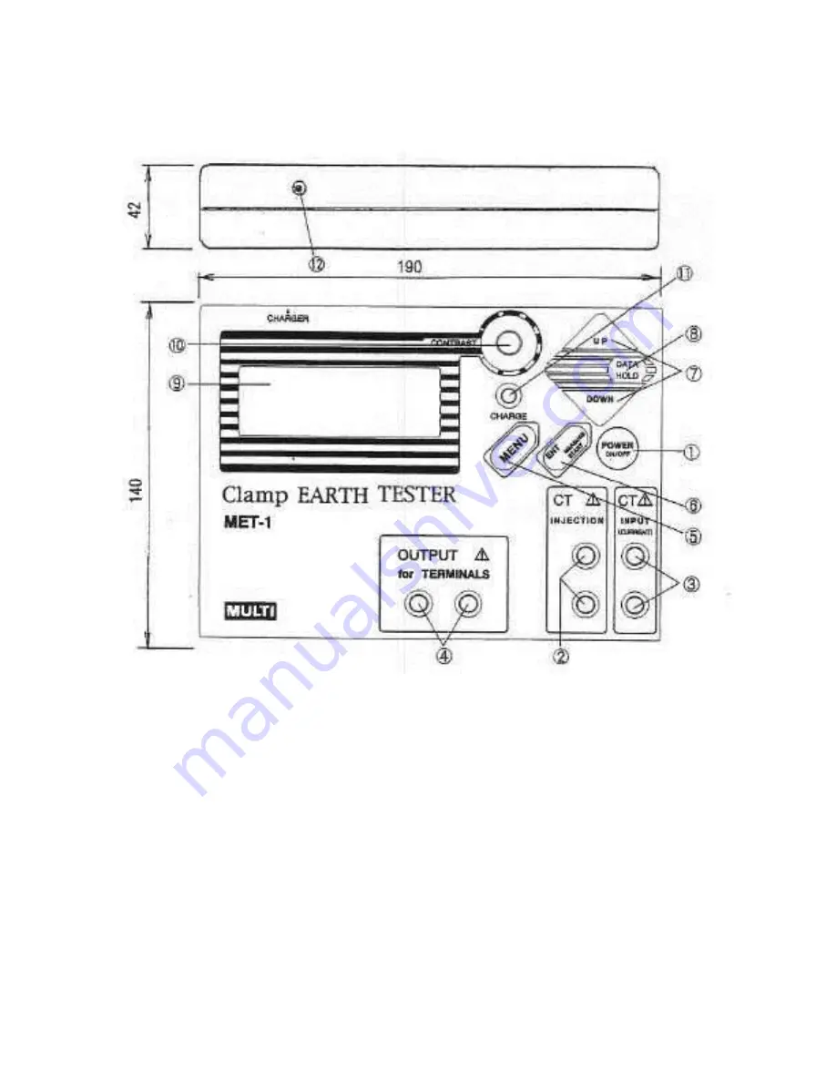 MULTI MEASURING INSTRUMENTS MET-1 Скачать руководство пользователя страница 10