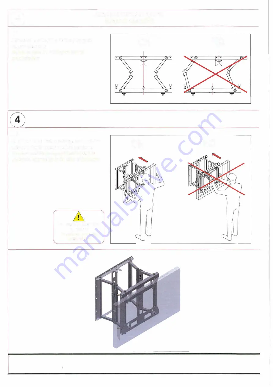 Multibrackets M Public Video Wall Mount Push SD 150Kg Max Installation Manual Download Page 9