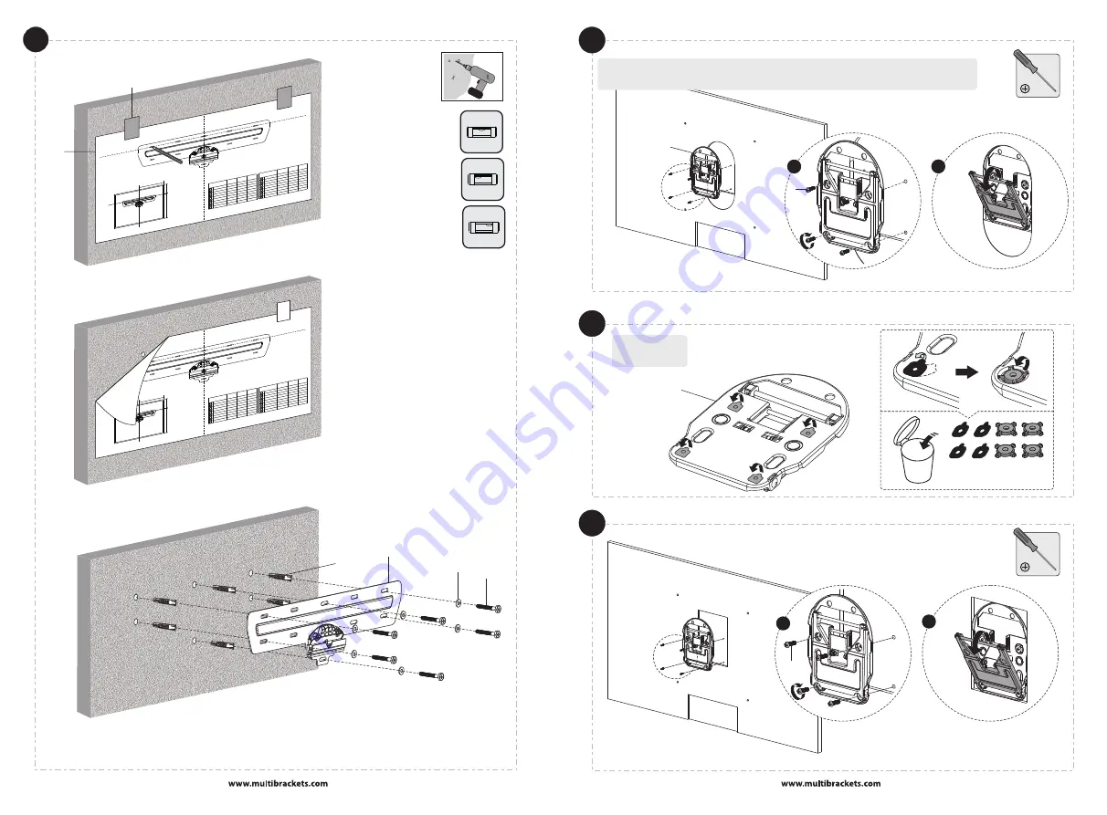 Multibrackets M QLED Wallmount 7 Series Installation Manual Download Page 3