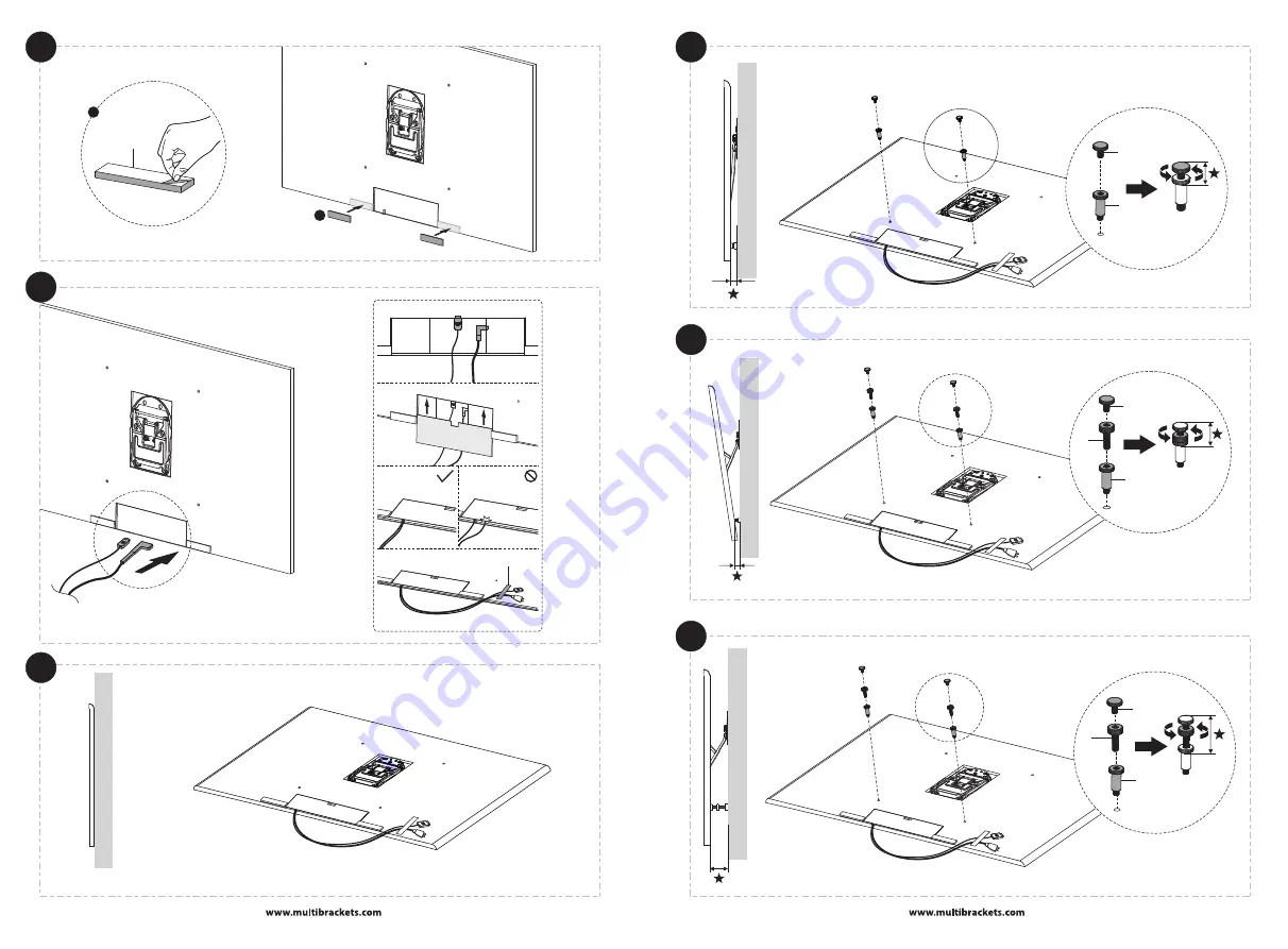 Multibrackets M QLED Wallmount 7 Series Installation Manual Download Page 4