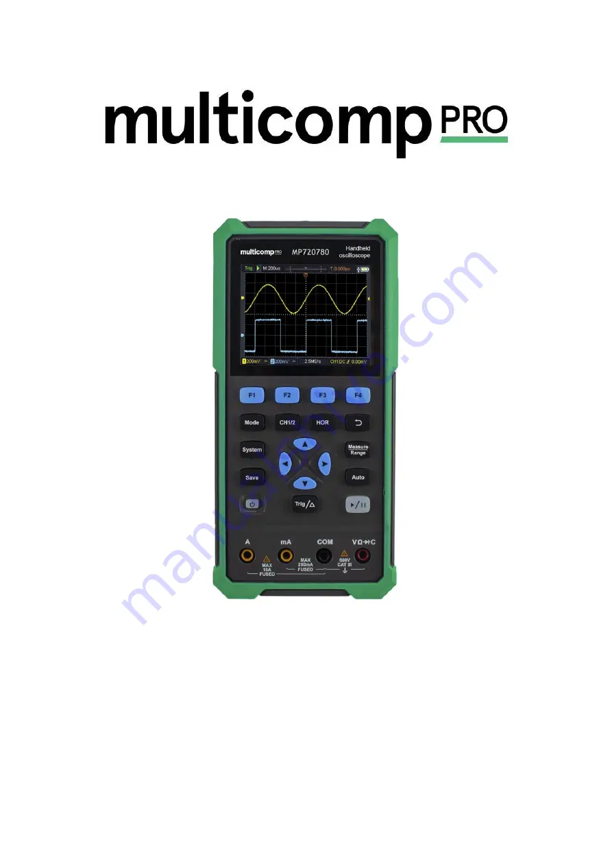 multicomp pro MP720780 Quick Manual Download Page 1