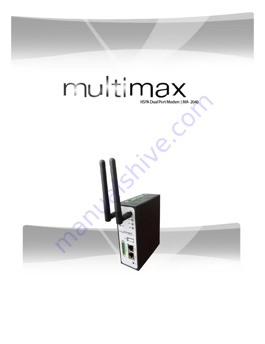 MultiMax MA-2040 Скачать руководство пользователя страница 1