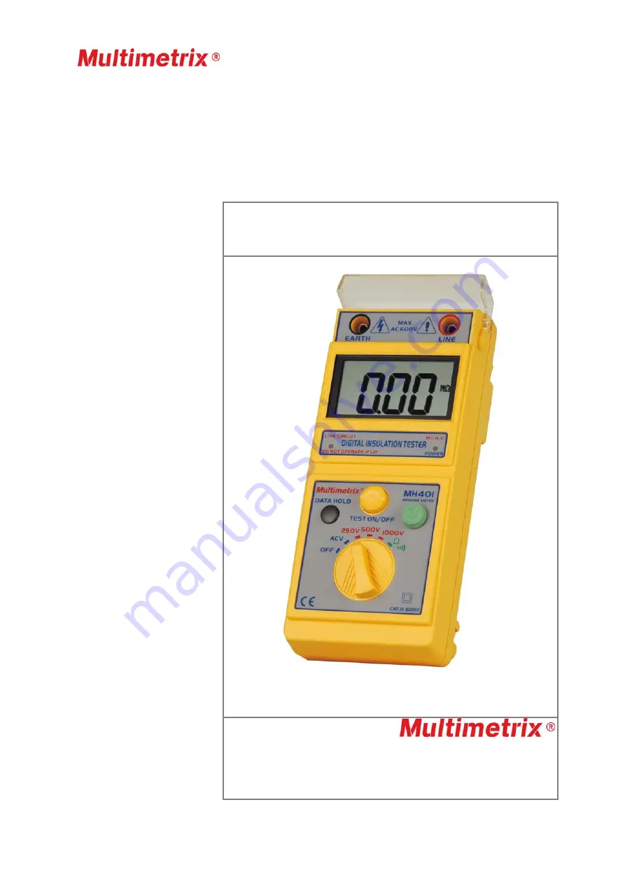 Multimetrix MH 401 User Manual Download Page 1