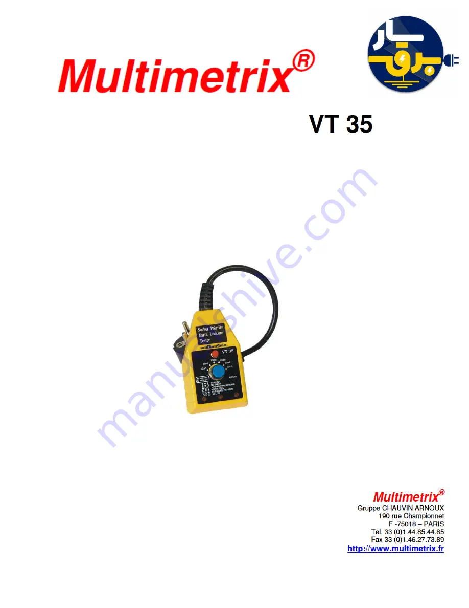 Multimetrix VT 35 Instruction Manual Download Page 1