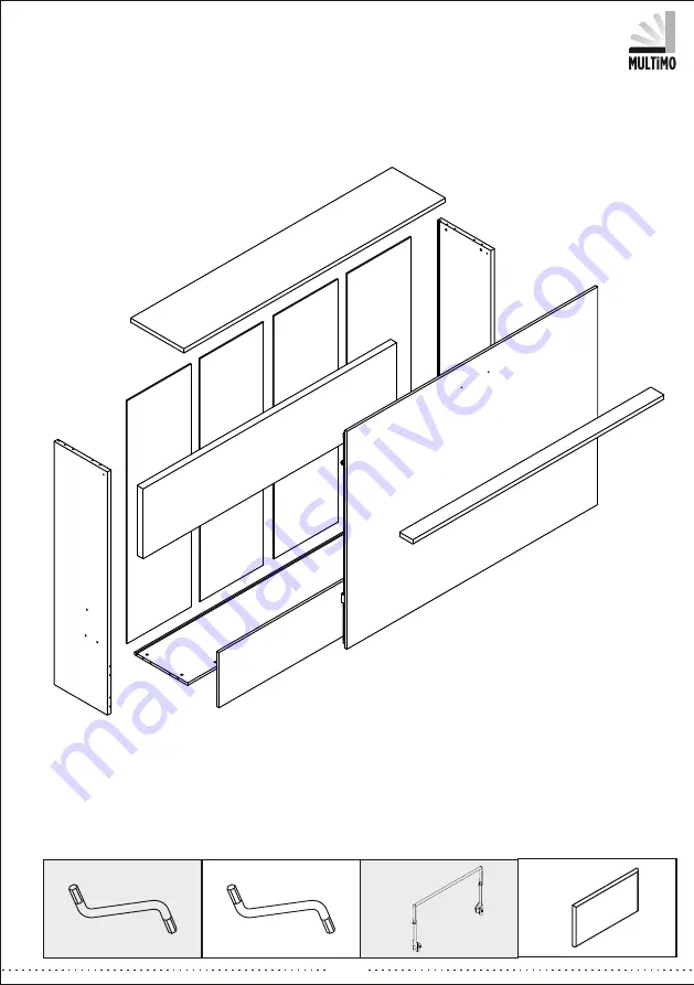 Multimo A 211 SPAZIO QUEEN Assembly Instructions Manual Download Page 3