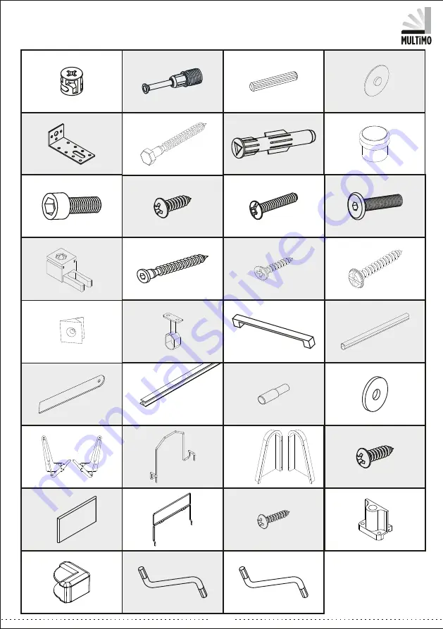 Multimo A 214 PARETE LETTO T Assembly Instructions Manual Download Page 3