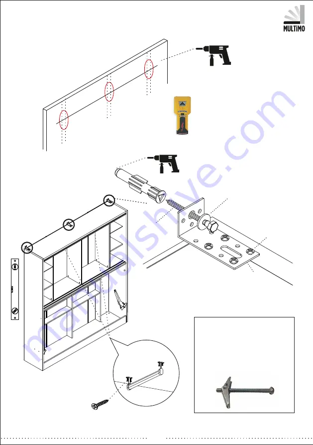 Multimo A 214 PARETE LETTO T Assembly Instructions Manual Download Page 15