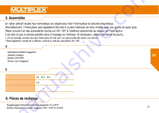 Multiplex 1-01784 Instruction Manual Download Page 13