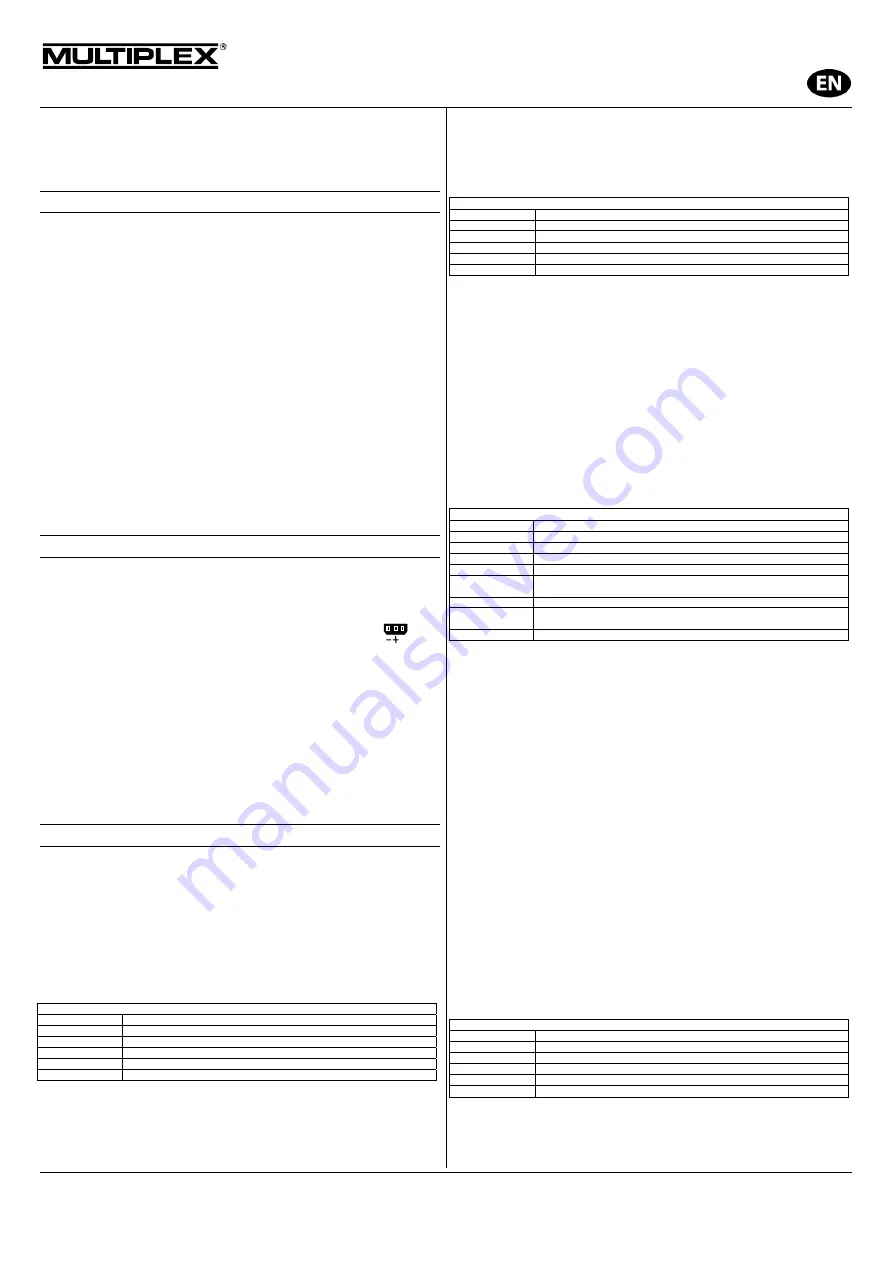 Multiplex 4041033074046 Operating Instructions Manual Download Page 3