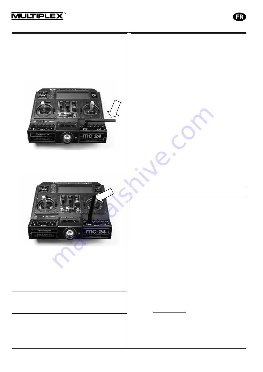 Multiplex M-Link HFMG1 Operating Instructions Manual Download Page 24