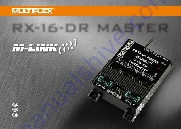 Multiplex M-LINK RX-16-DR MASTER Instruction Manual Download Page 1